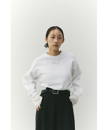 フリルカフスウェットトップ