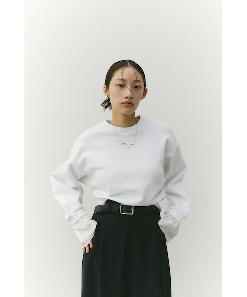 フリルカフスウェットトップ