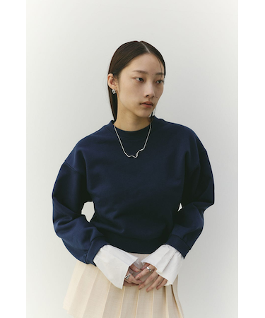 フリルカフスウェットトップ