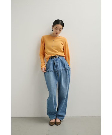 スリットスリーブニット