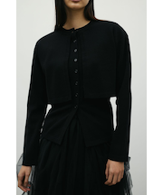 レイヤードニットカーデ