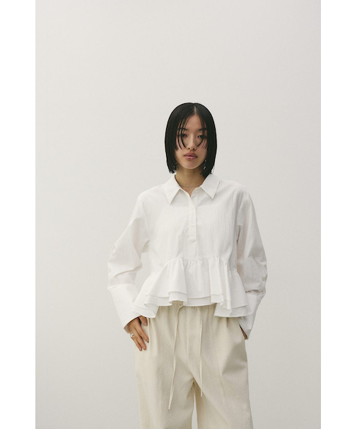 ヘムフリルシャツ