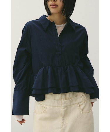 ヘムフリルシャツ