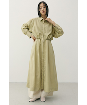 ヨークレイヤードシャツワンピース