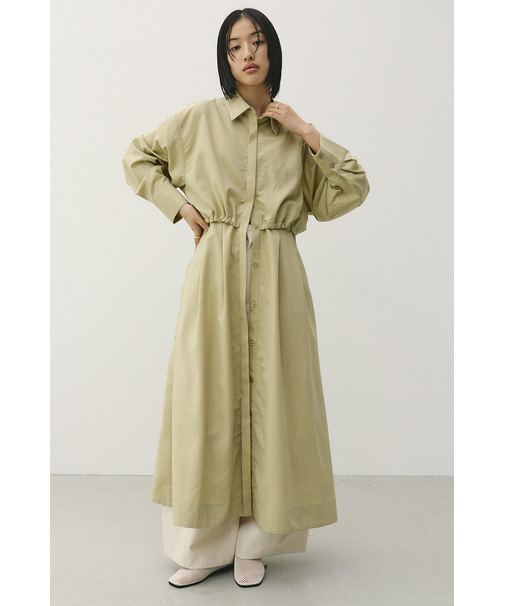 ヨークレイヤードシャツワンピース