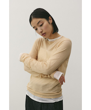 シアースキンニットトップ