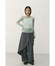 シアースキンニットトップ