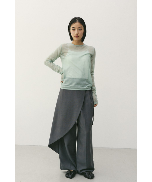 シアースキンニットトップ