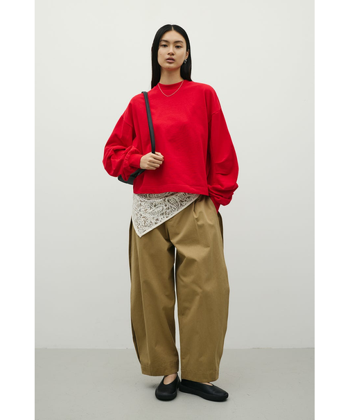 タックスリーブスウェットトップ