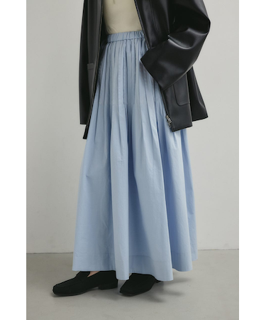 タックプリーツフレアスカート