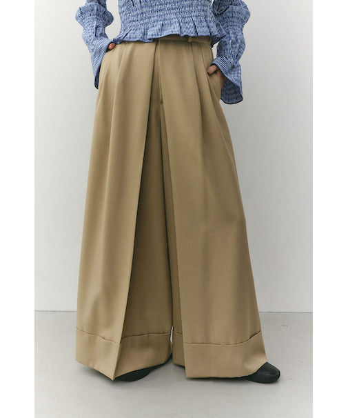 ディープタックワイドパンツ