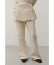 プリーツスカートレイヤードパンツ