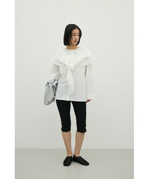 カットワークカラーブラウス