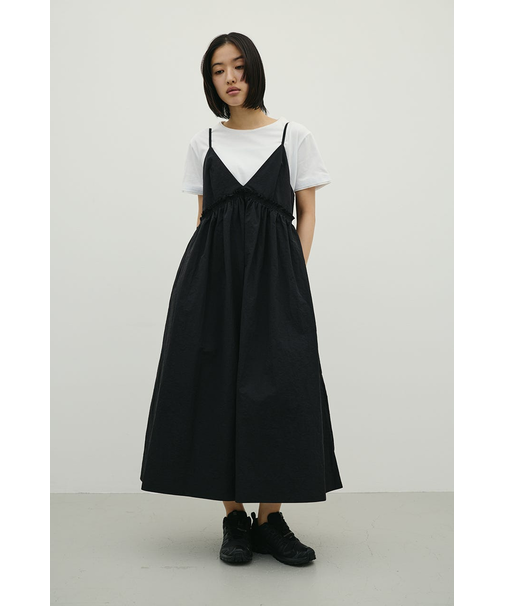 ギャザーVキャミワンピース