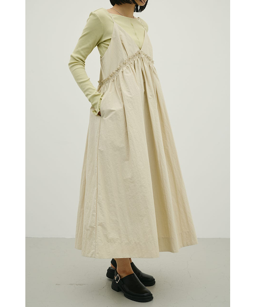 ギャザーVキャミワンピース