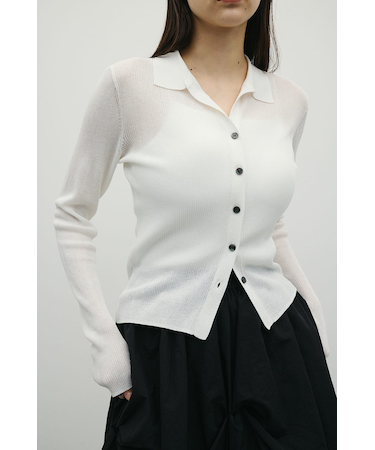 スキッパーニットトップ