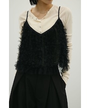 チュールフリルキャミ