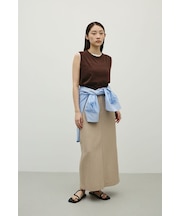 リネンライクストレートスカート