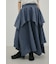 レイヤードフレアスカート