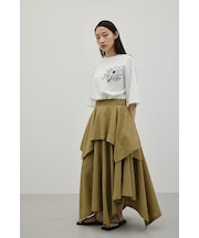 レイヤードフレアスカート