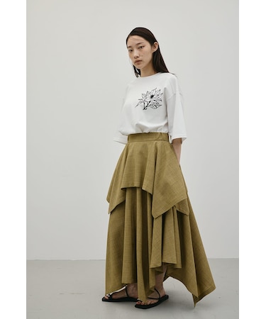 レイヤードフレアスカート
