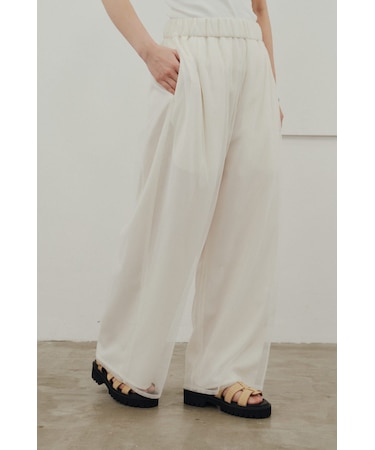 シアーレイヤードリラックスパンツ