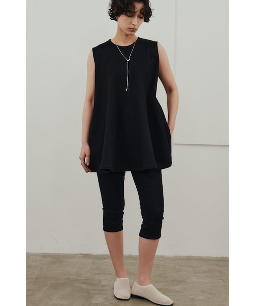 パネルフレアデニムチュニック