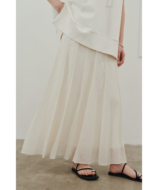 ピンタックシアースカート