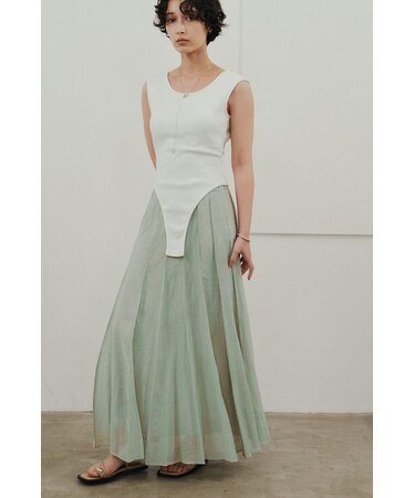 ピンタックシアースカート