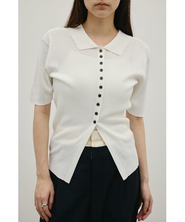 2WAYカラーニットポロ