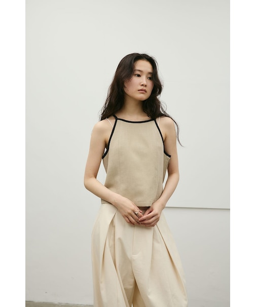 セットアップバイカラーキャミ