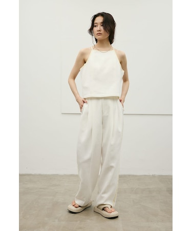 セットアップバイカラーパンツ