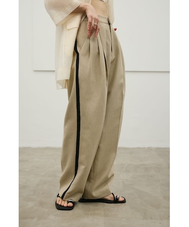 セットアップバイカラーパンツ