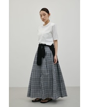 シアーチェックスカート