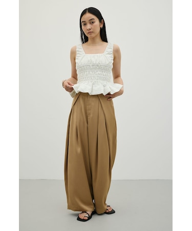 ギャザーペプラムキャミ