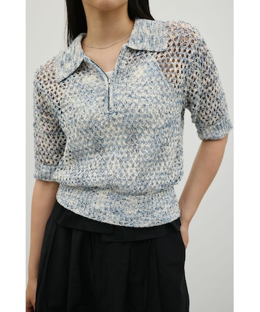 クロシェミックスニットポロ