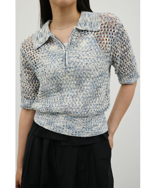 クロシェミックスニットポロ