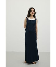 メッシュレイヤードワンピース
