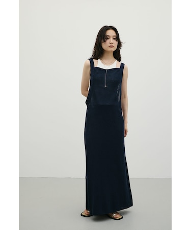 メッシュレイヤードワンピース