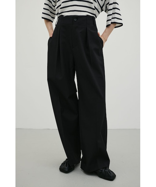 バックタックワイドパンツ