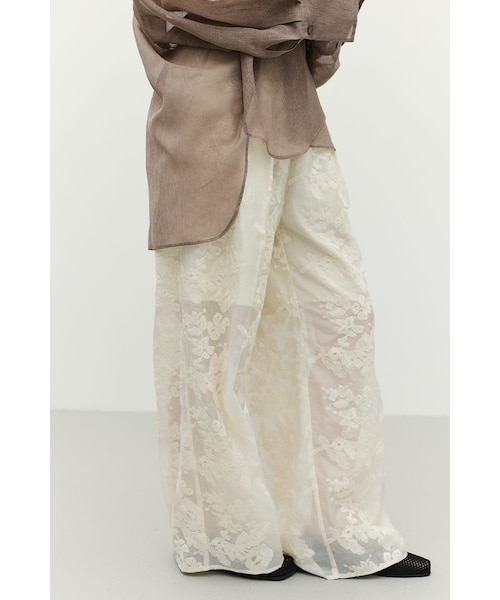 Ameri【MEDI EMBROIDERY TULLE LACE DRESS】 アメリヴィンテージ