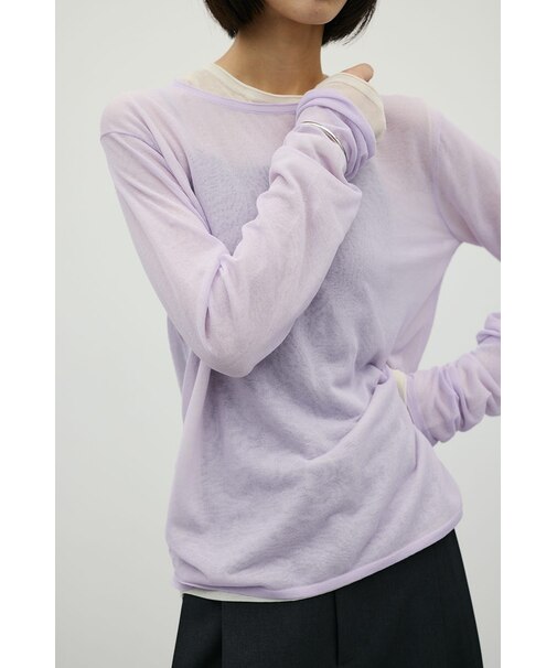 シアースキンニットトップ