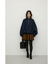 フロントジップダンボールスウェット