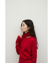ウォッシャブル2WAYハイネックニット