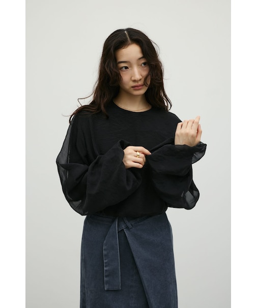 シアーレイヤードバルーントップ