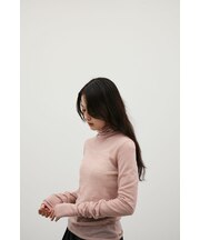 ソフトハイネックアルパカニット