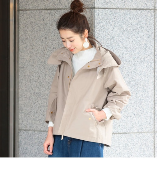 BY∴ グログランフードマウンテンパーカー -撥水加工-