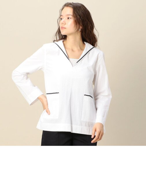 ＜ALEXACHUNG＞セーラーカラートップス