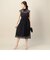 BY DRESS チュールレースフレンチスリーブドレス
