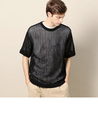 BY ウォッシャブル メッシュ ニット